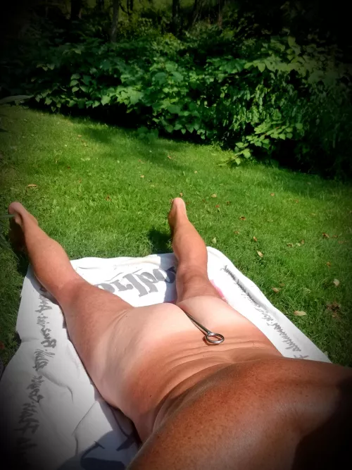 Getting my ass tanned Getting my ass tanned