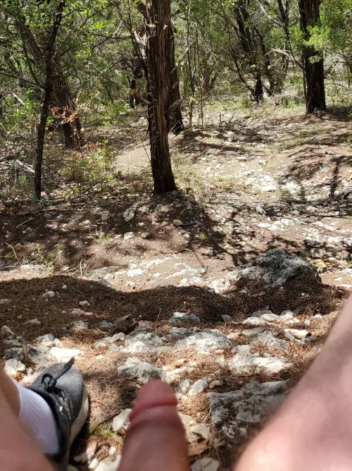 Getting myself hard at the beach hoping someone walks by