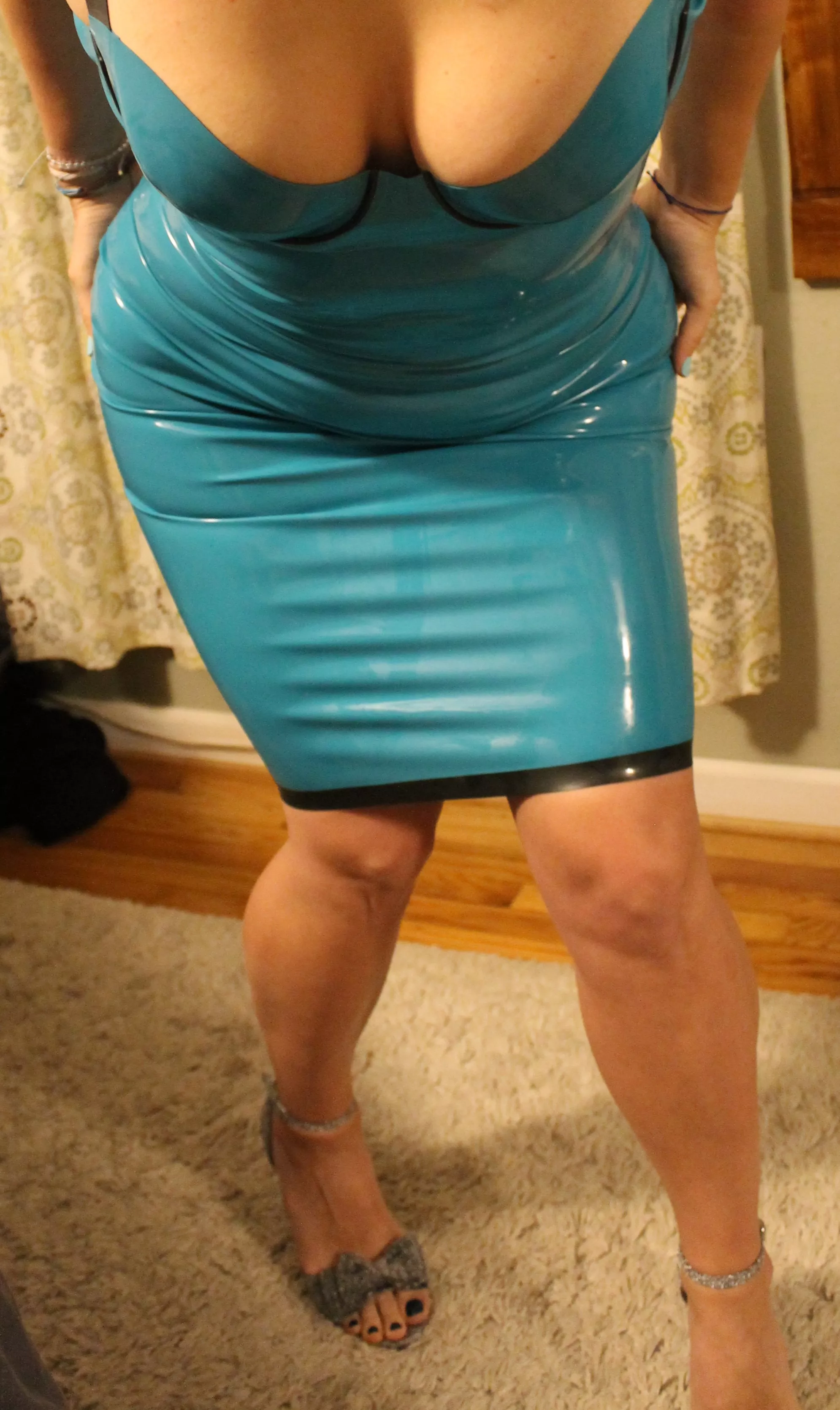 Getting ready for a date. Too much cleavage? Getting ready for a date. Too much cleavage?