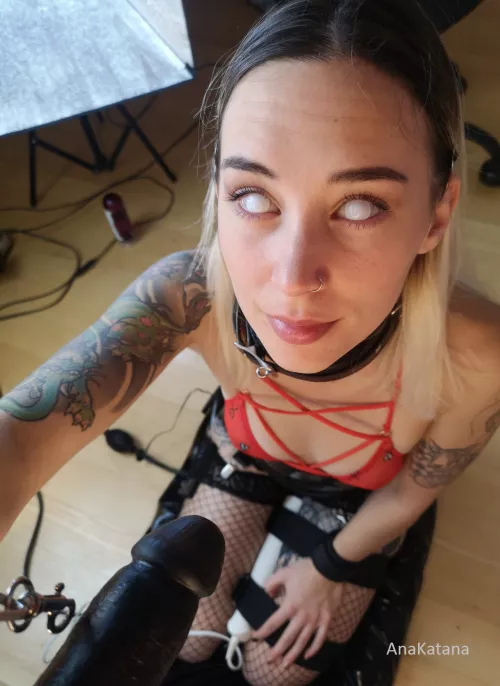 Getting ready for my daily deepthroat training... How do I look? No seriously, I can't see Getting ready for my daily deepthroat training... How do I look? No seriously, I can't see