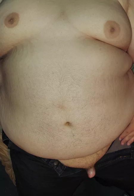 Getting ready for work... big guy, little member π