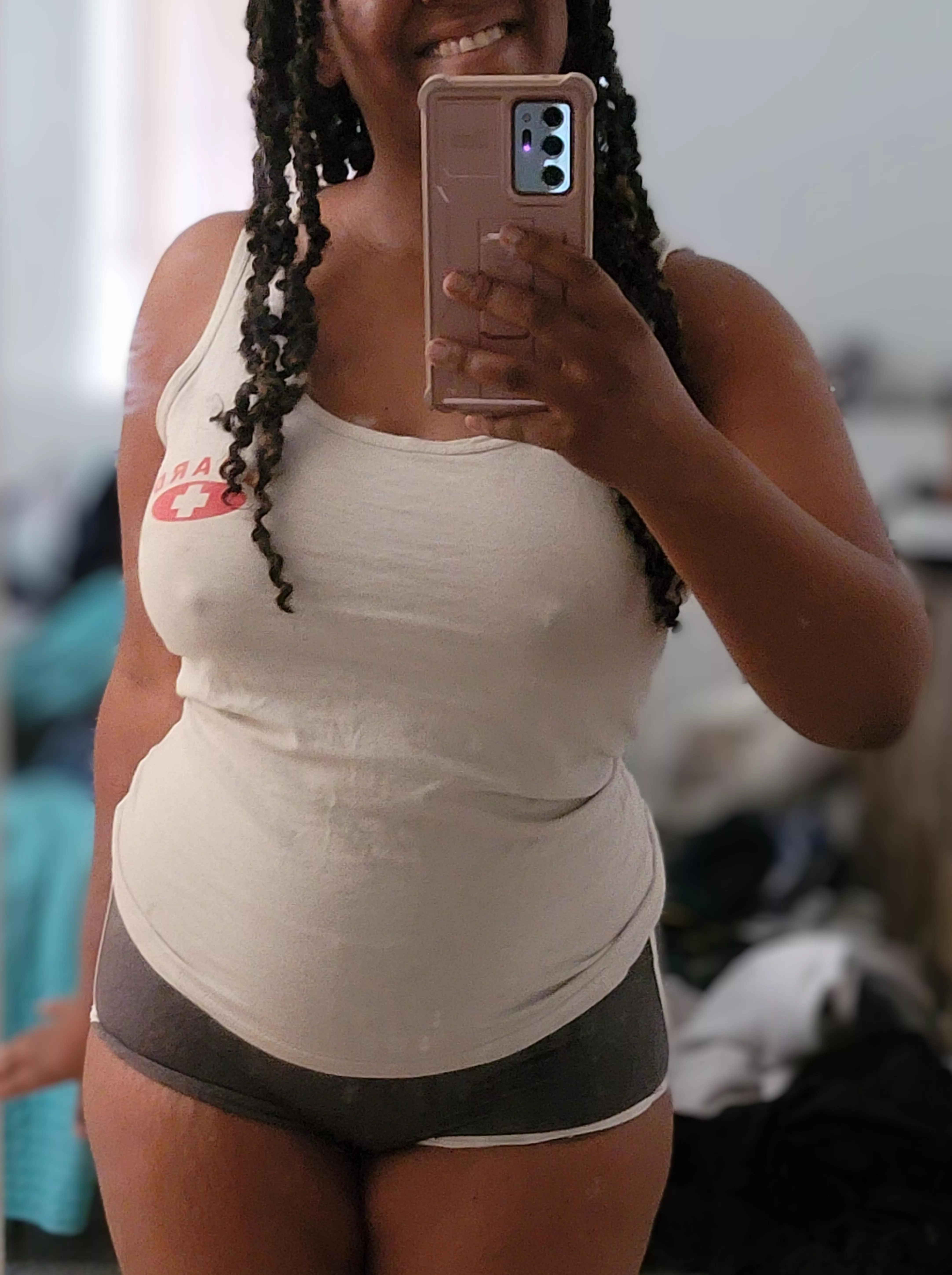 Getting ready to workout with my hubby ❤💪🏾