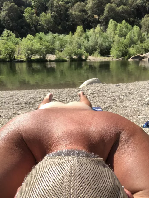 Getting some sun on the buns Getting some sun on the buns