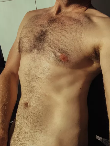 Getting the chest out at work. Because, why not? π