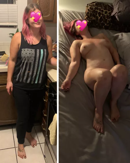 Getting the kids ready for school/ just got fucked 💕 33