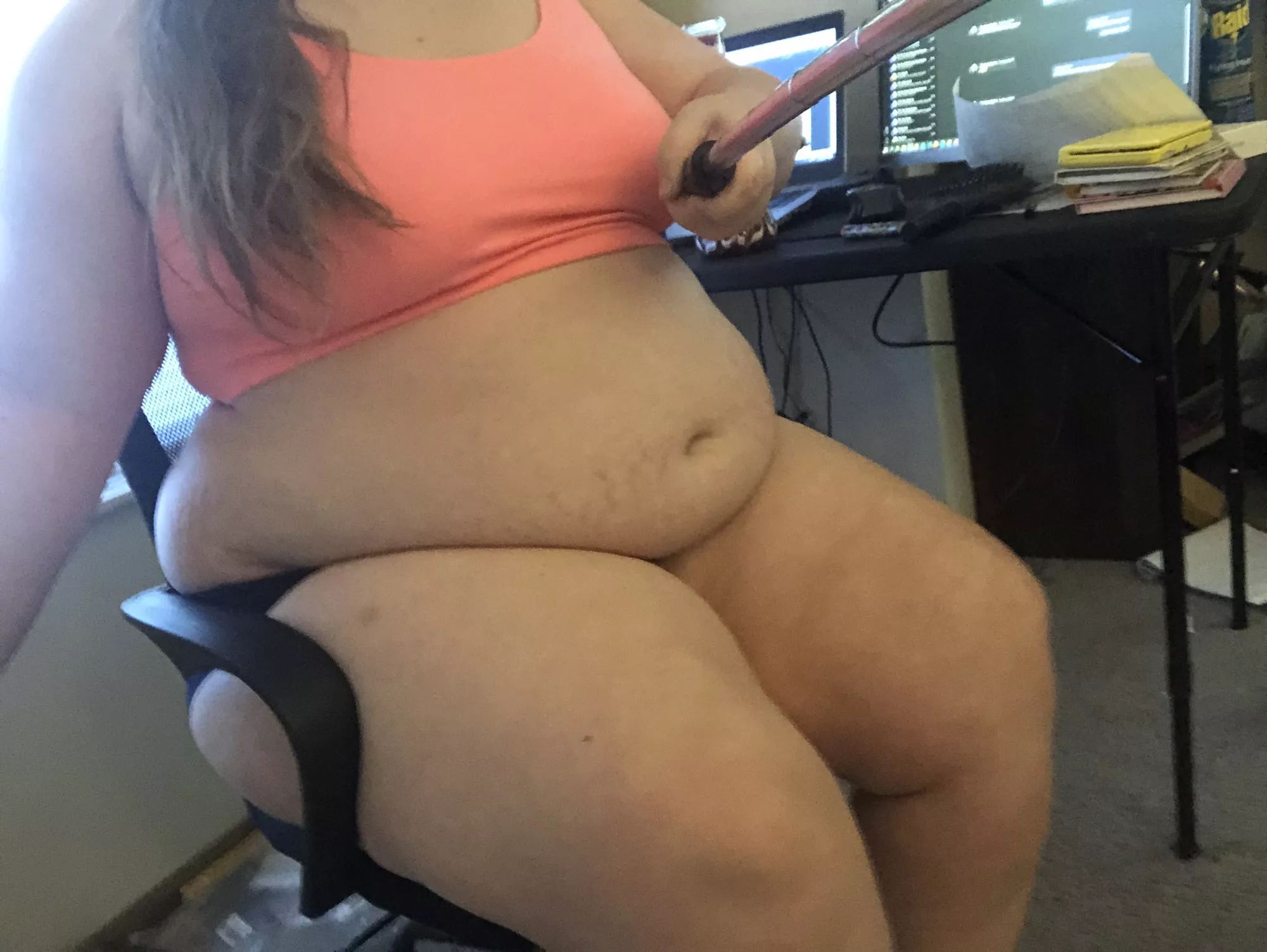 Getting too wide for my office chair…