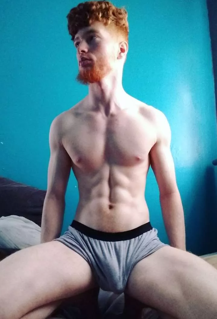 Ginger bulge in boxers 🍆 Ginger bulge in boxers 🍆