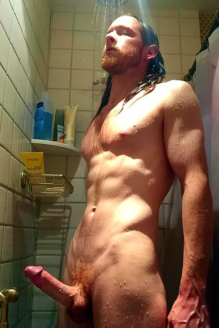 Naked dick shower