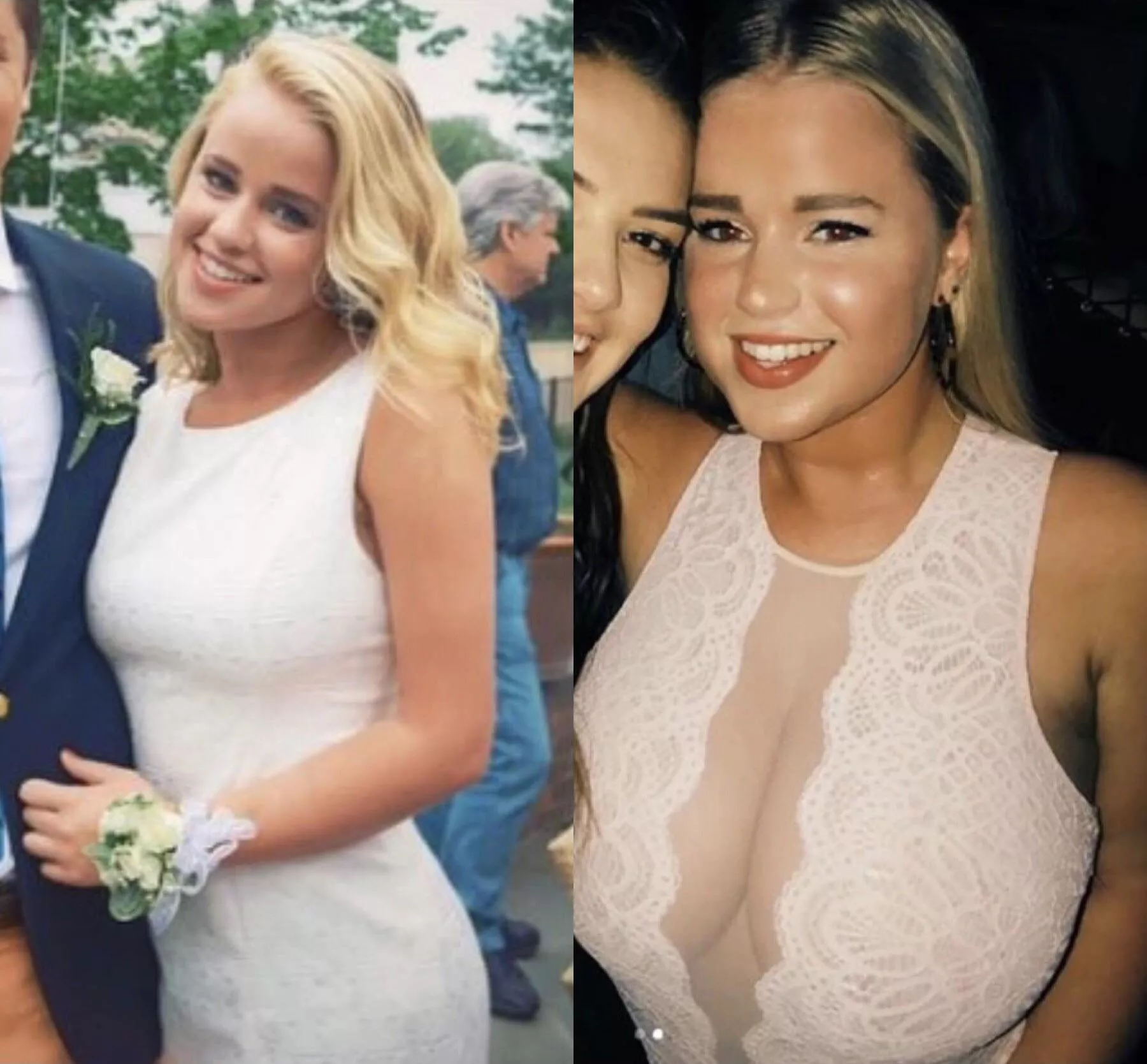 Girl went from small to gigantic Girl went from small to gigantic