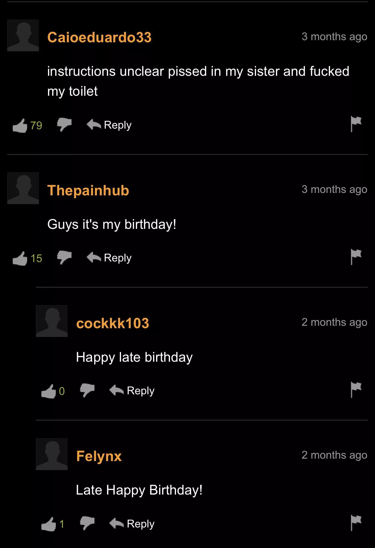 Give this man a happy late birthday Give this man a happy late birthday