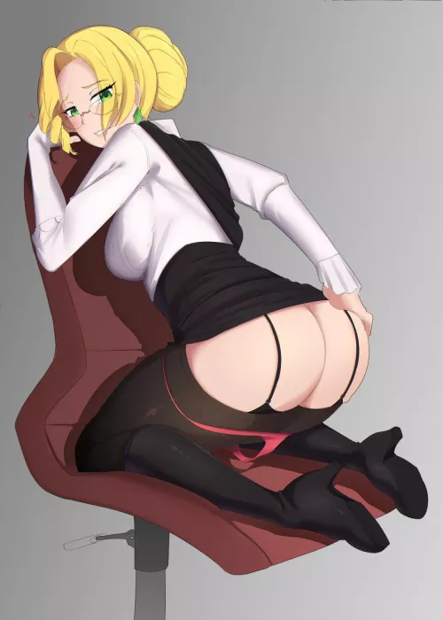 Glynda Giving Us A Peek (Neovixtadiz)