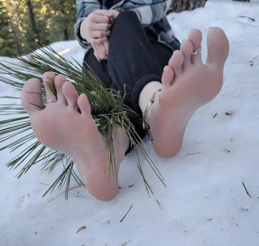 Go ahead and lick the snow off these soles 😛😈