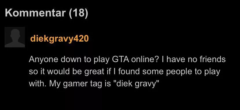 Go start your console and help this man!