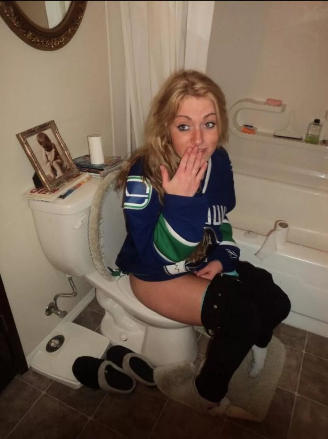 Go Vancouver with blue panties. Go Vancouver with blue panties.