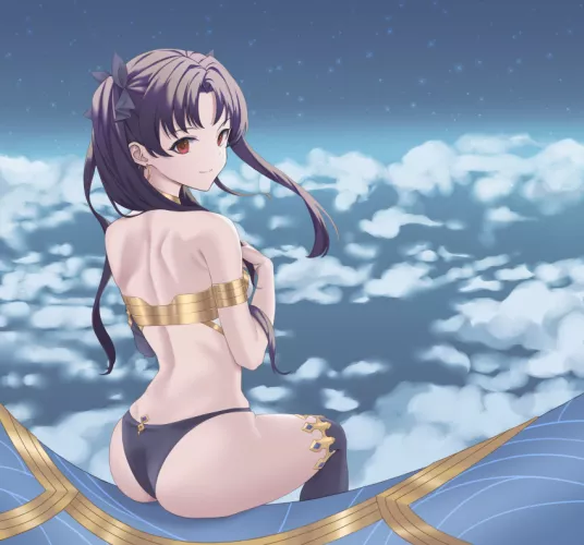 Goddess Ishtar in the Clouds