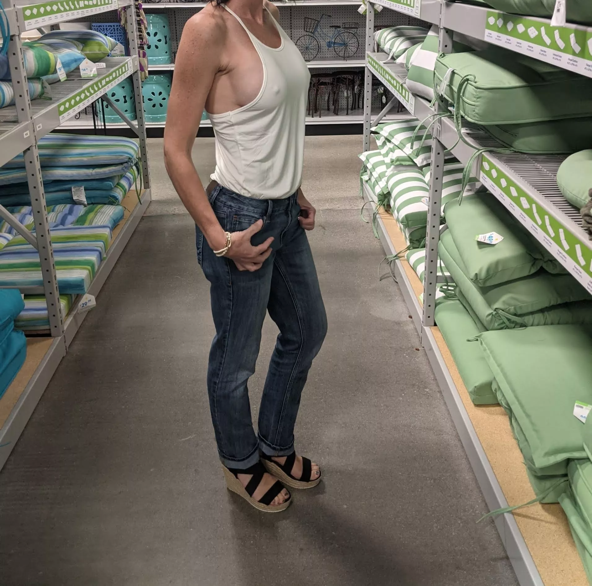 Going braless makes everything more fun, right?? Going braless makes everything more fun, right??