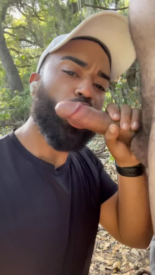 Going for a run, or sucking hung cock in the park?