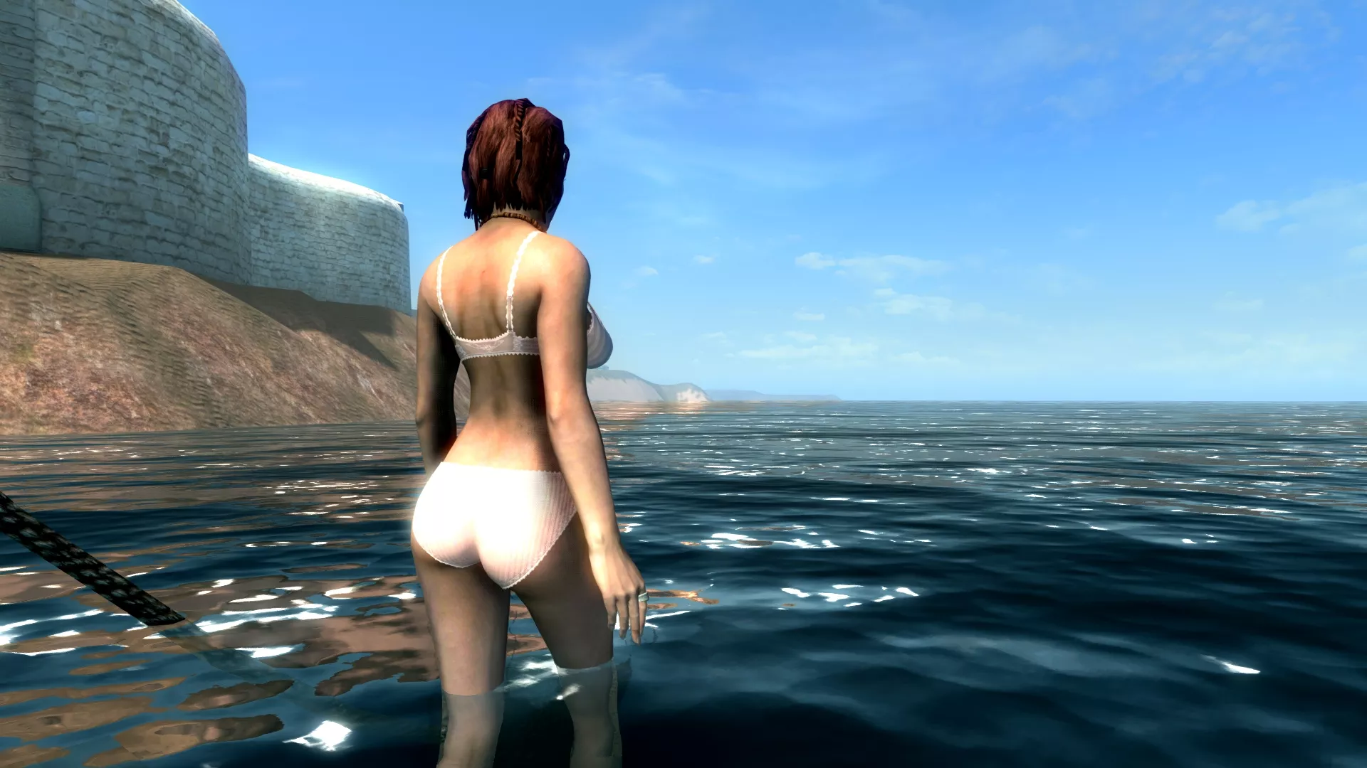 Going for a swim Going for a swim