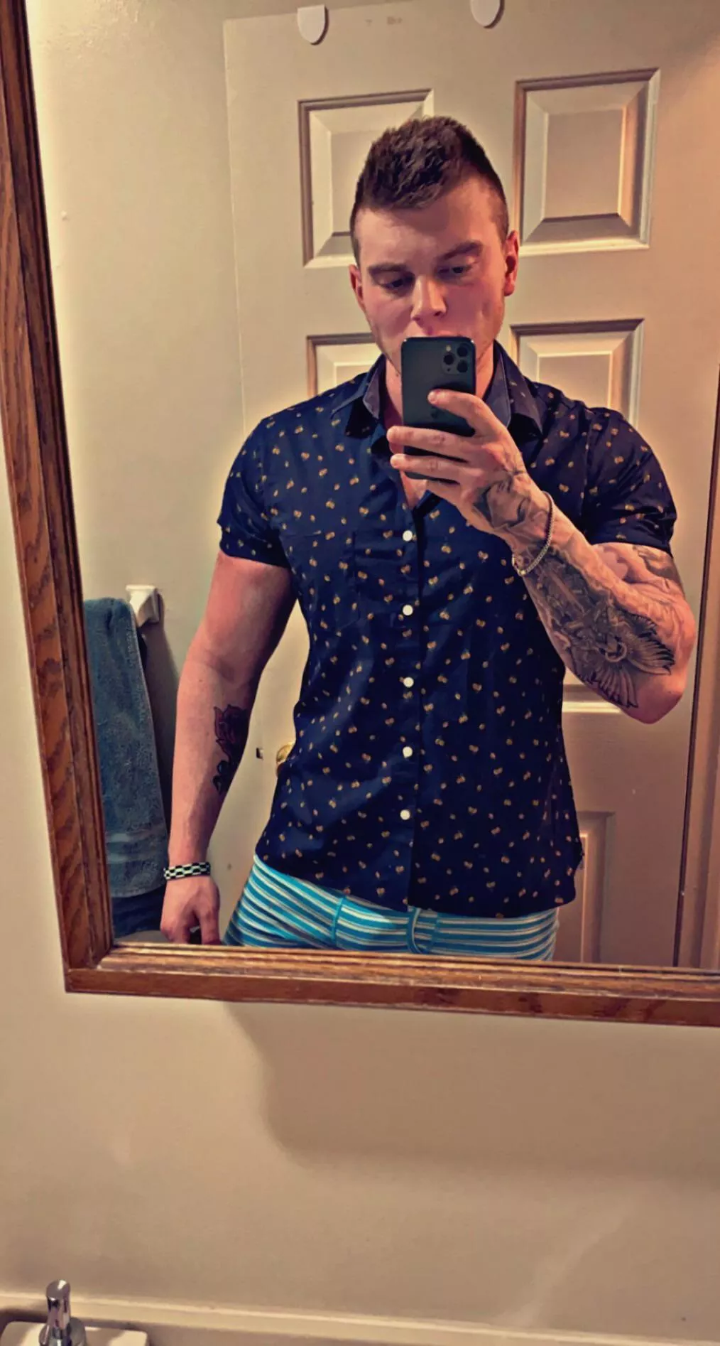 Going out to watch the game. Maybe I should keep my pants off 😉