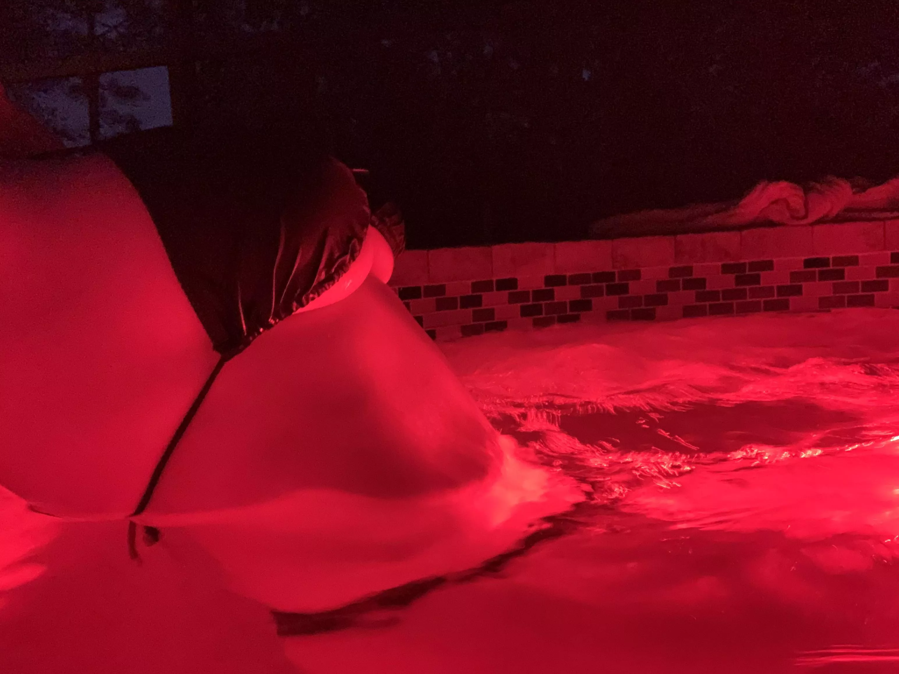 Going to get naughty in the hot tub all by myself Going to get naughty in the hot tub all by myself