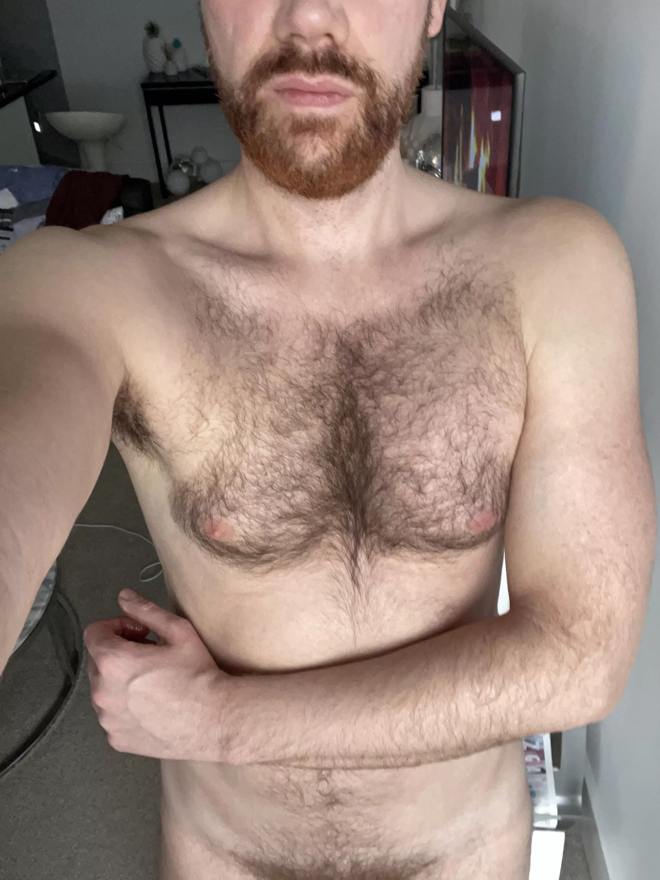 Going to the beach! Should I trim my chest?