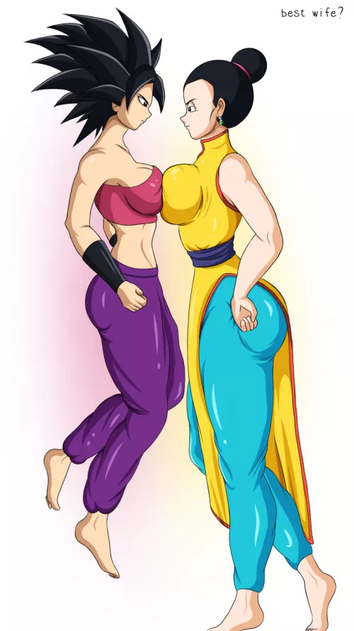 Goku's two wives (credit: zh art)