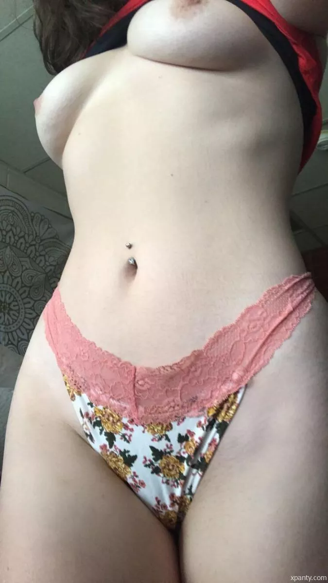 Gold floral & pink lace
