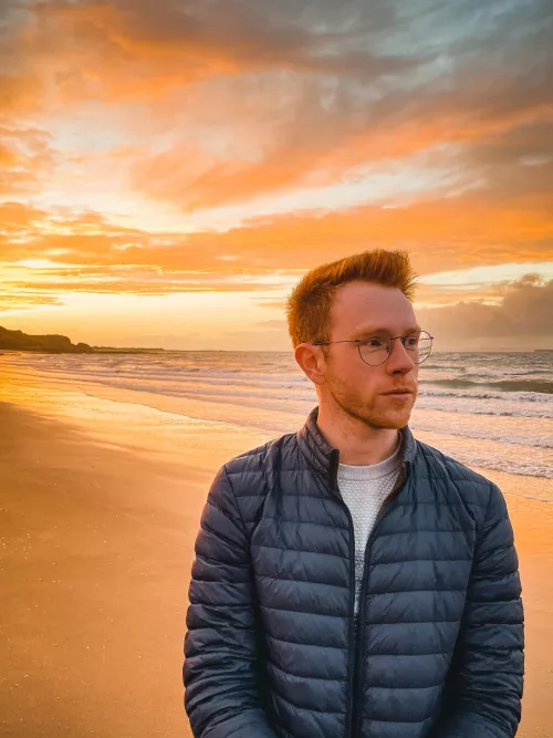 Golden hour by the beach Golden hour by the beach