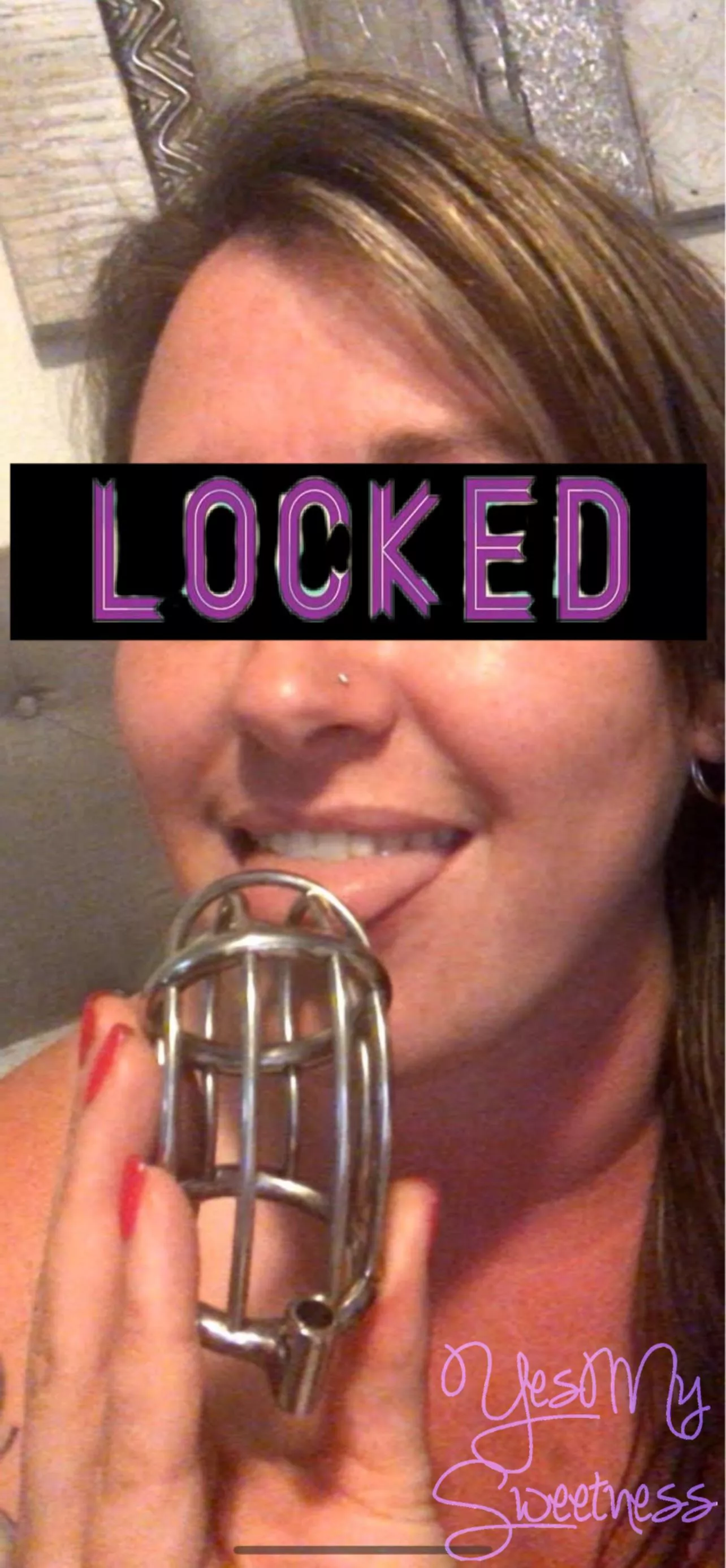 Good boys stay locked. Good boys stay locked.