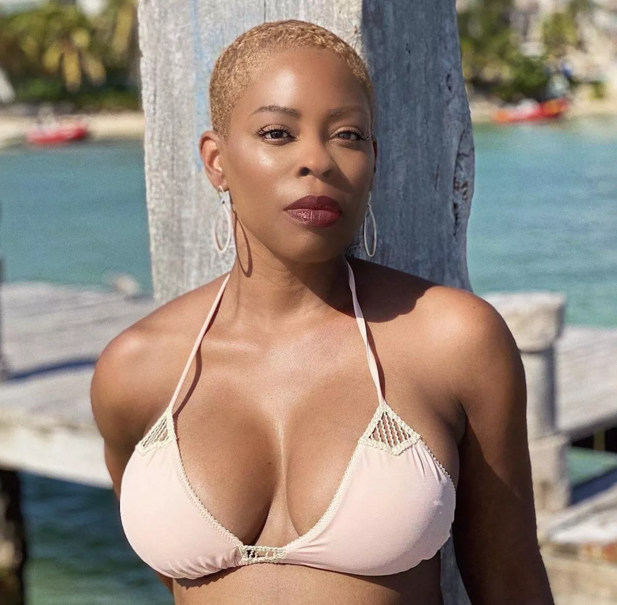 Gorgeous, busty, and surprisingly she’s over 50