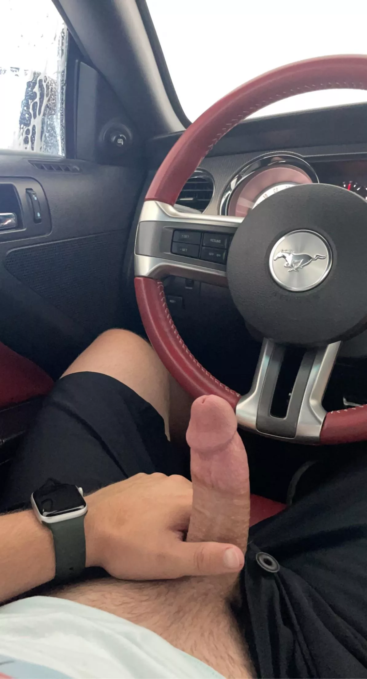 Got a little horny while going through the car wash Got a little horny while going through the car wash