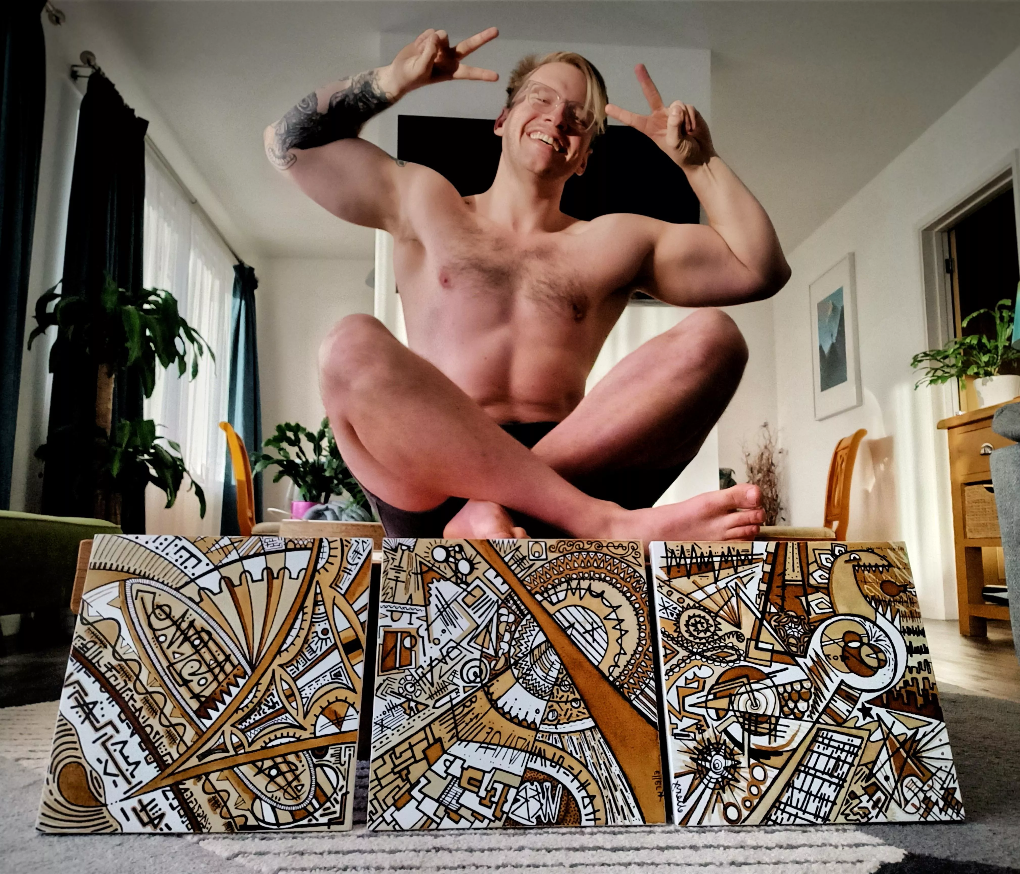 Got a science degree, ended up an artist. Life is weird.