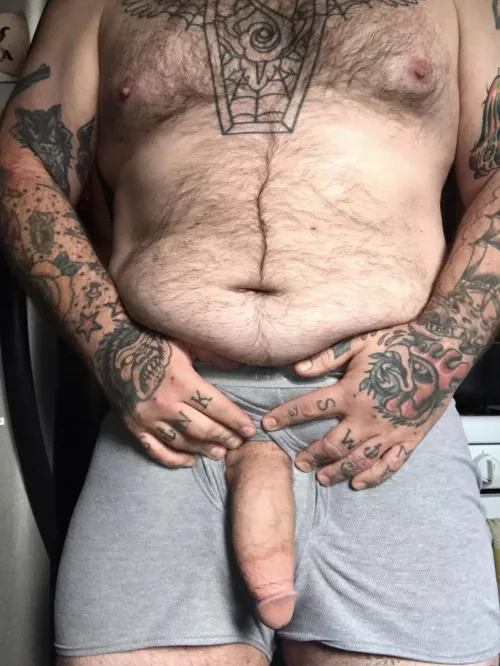 Got horny in the kitchen earlier. Took this pic of hubby before he sank it down my throat. Got horny in the kitchen earlier. Took this pic of hubby before he sank it down my throat.