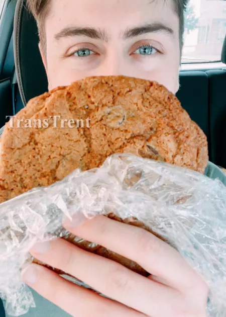 Got my birthday ice cream sandwich now to play video games for hours 😁