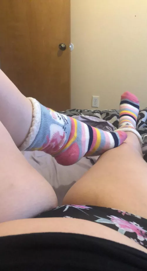 Got my fuzzy socks on today