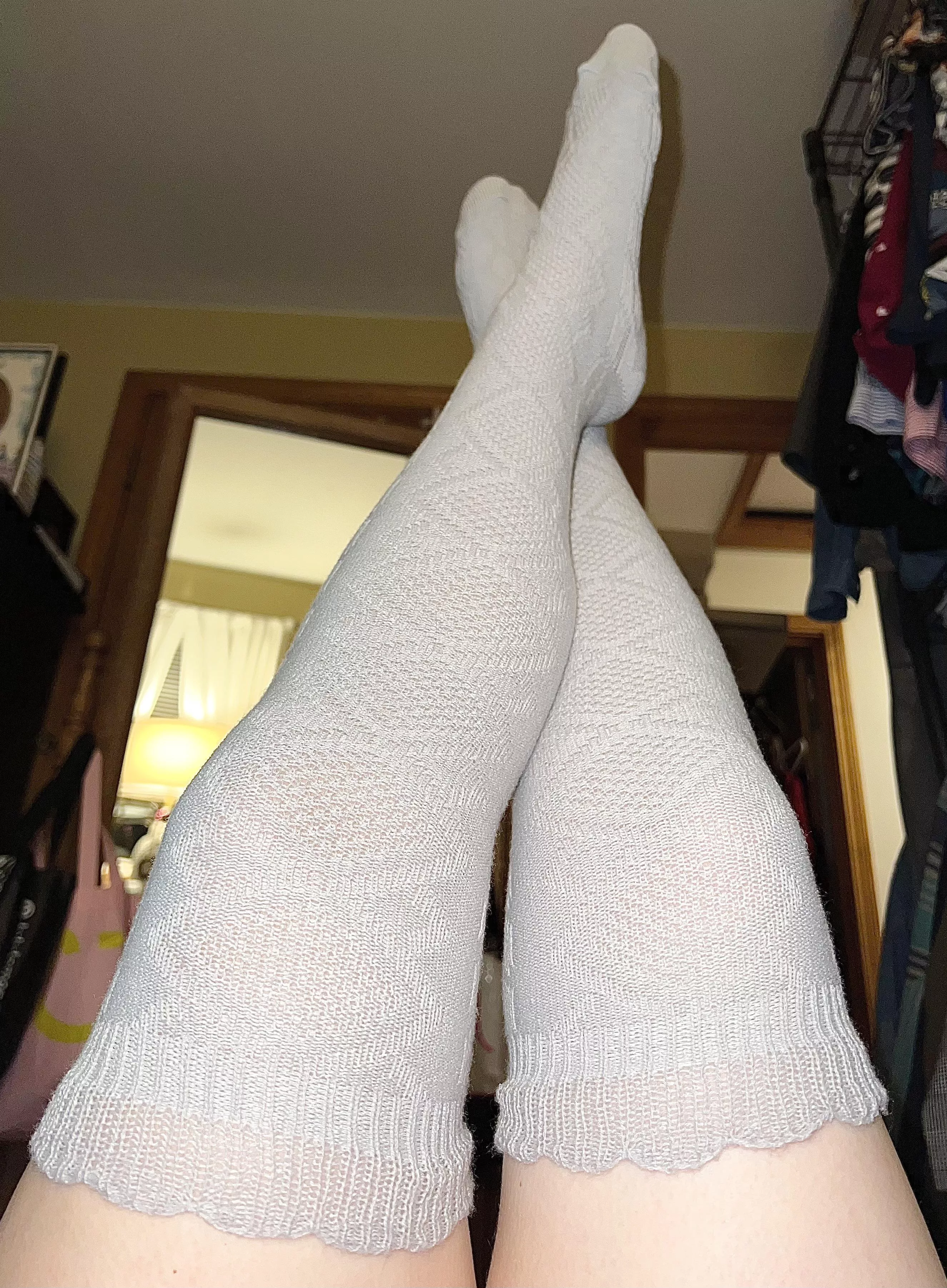 Got some new stockings to boost my mood ??? do you like them?