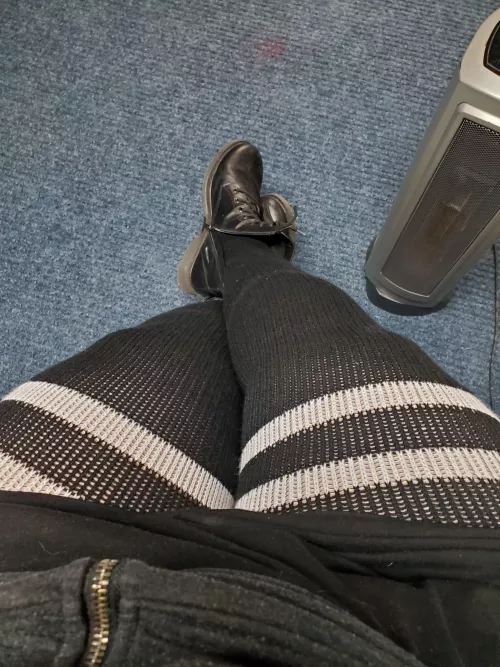 Got some tall socks! I need better garters but I like how they fit so far.