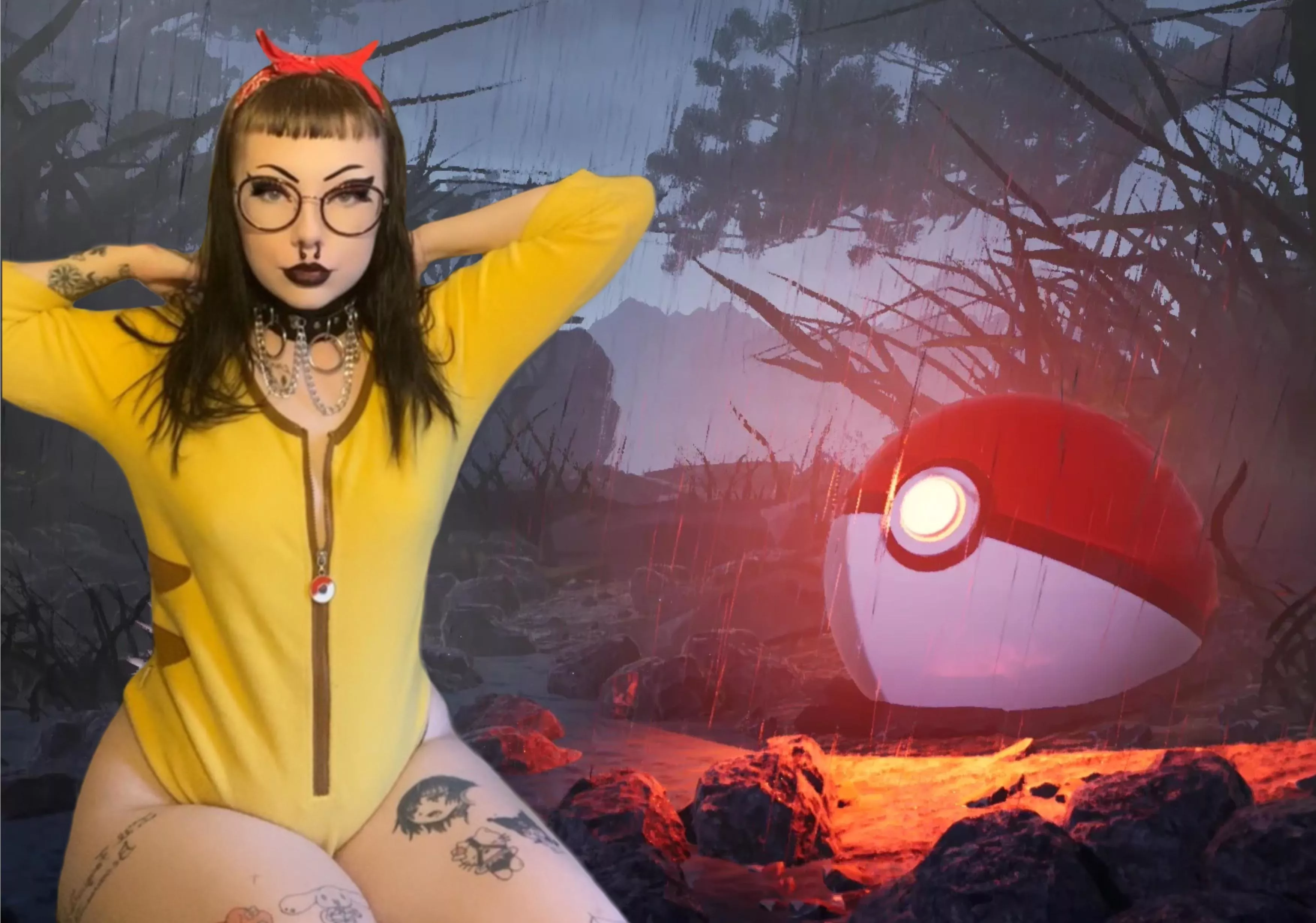 Goth pikachu
