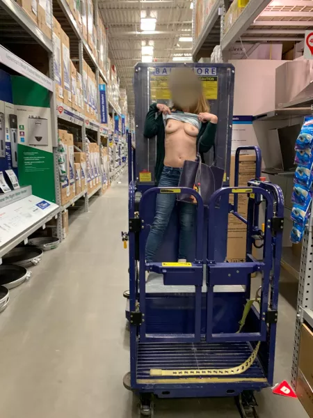 Gotta get up high at Lowe’s for everyone to get a look