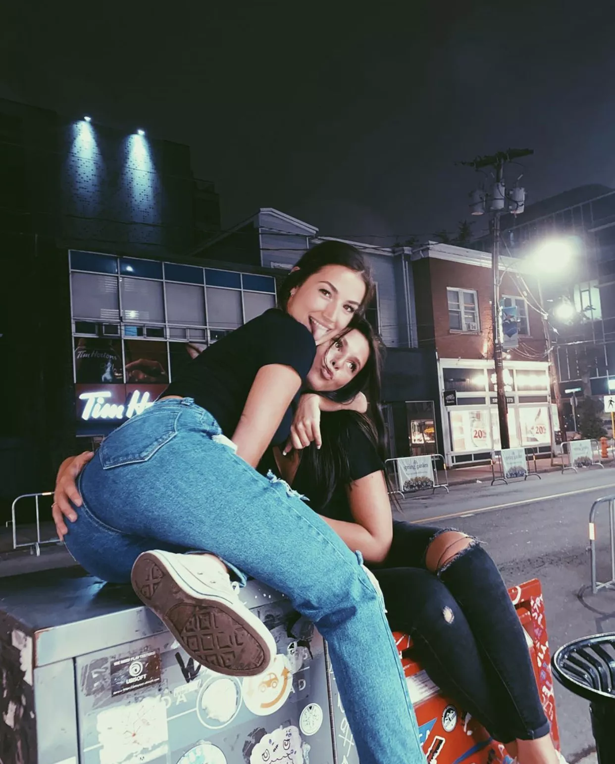 Grabbing her friends ass Grabbing her friends ass