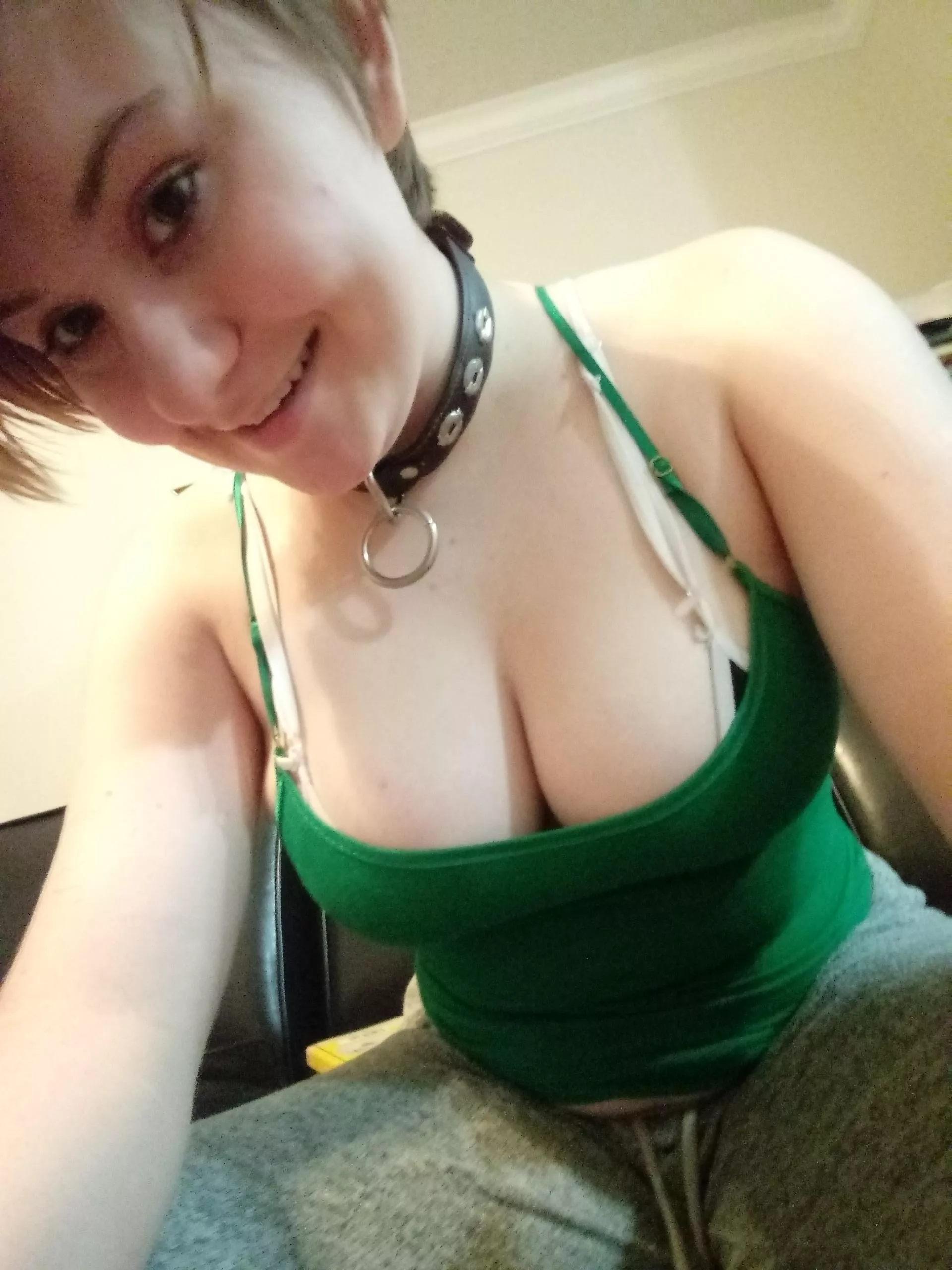 Green tank top Green tank top