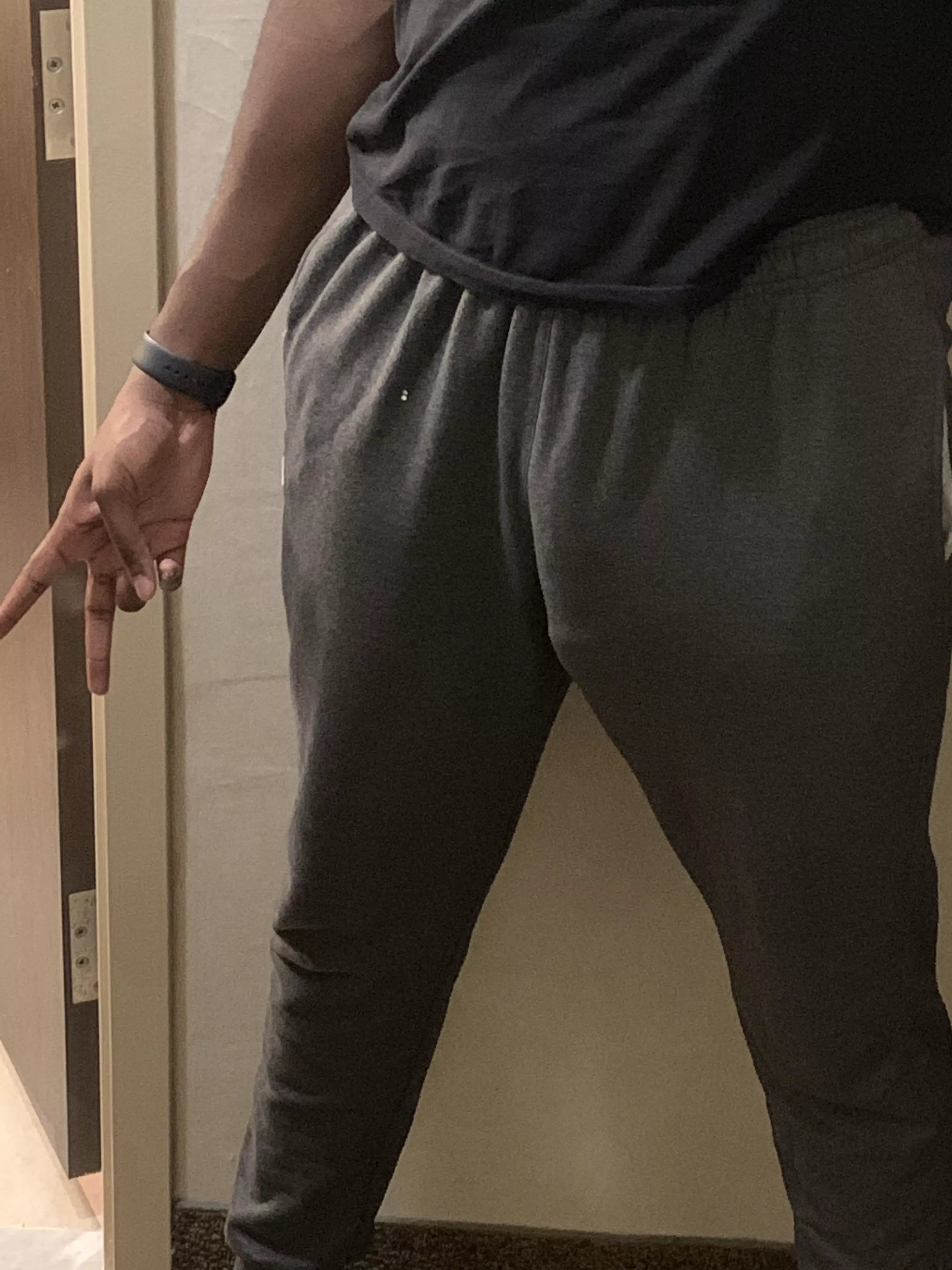 Grey sweatpants gif