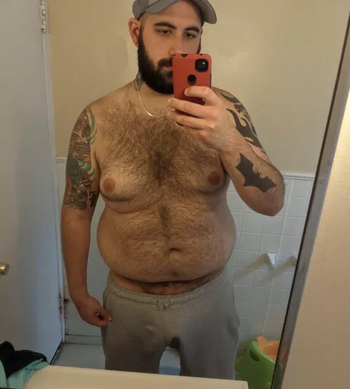 Grey sweatpants with a hard cock all winter ❄️ Grey sweatpants with a hard cock all winter ❄️