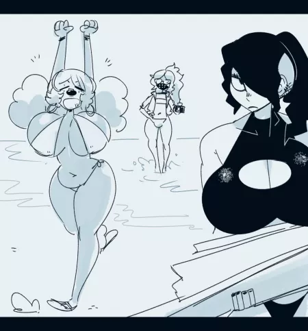 Grill, Honey, and Buffy take a Beach Day (gats)