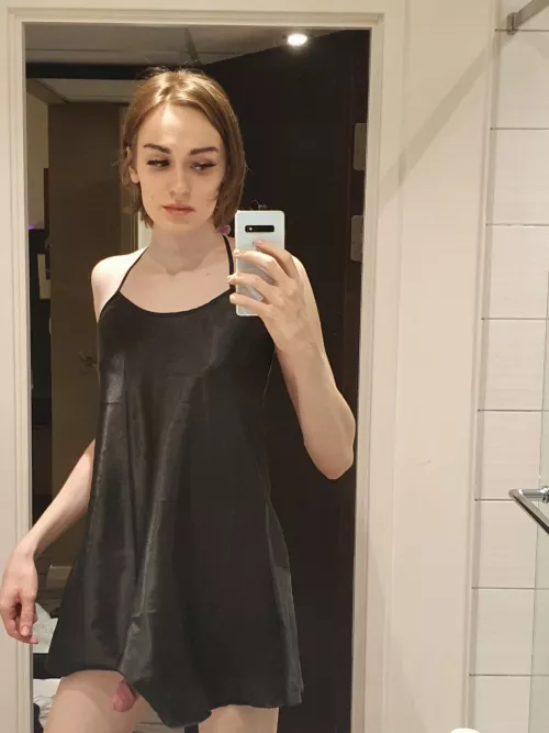 Guess what I'm hiding under my dress Guess what I'm hiding under my dress