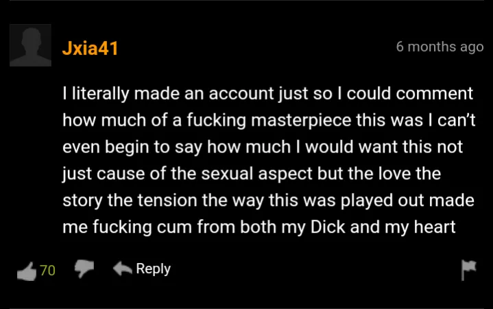 Guy comes from both the dick and the heart