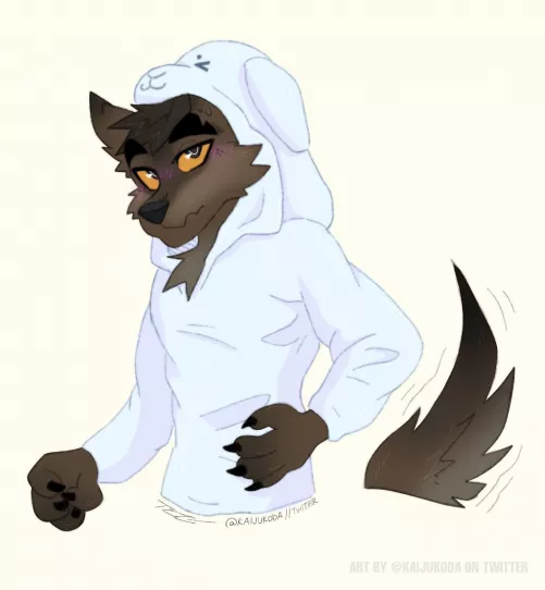 Guys is it weird I want to be little spoon 🥄 ( art by KAIJUKODA )