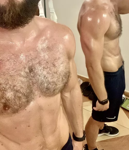Hairy and sweaty
