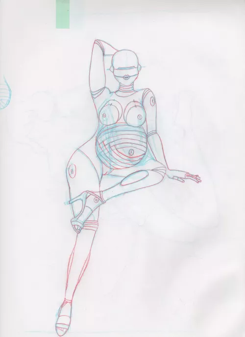 Hajime Sorayama fan art by me (midnight specialist)