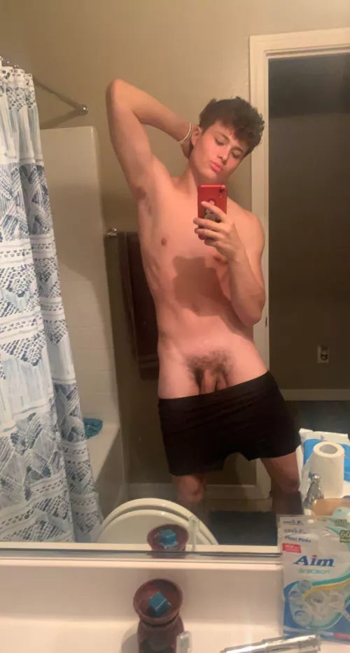 Half of my soft cock